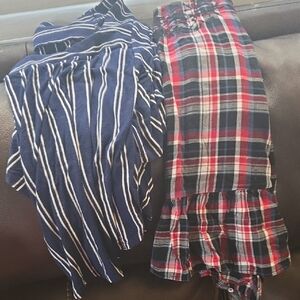 Bundle-2 Striped and Plaid Shirt Set Sz S